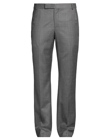DUNHILL Casual trouser Grey 75% Wool, 19% Mulberry silk, 6% Linen