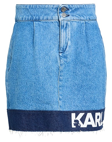 KARL LAGERFELD JEANS Denim skirt Blue 61% Cotton, 39% Lyocell