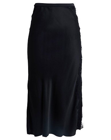 ERMANNO FIRENZE Midi skirt Black 100% Viscose