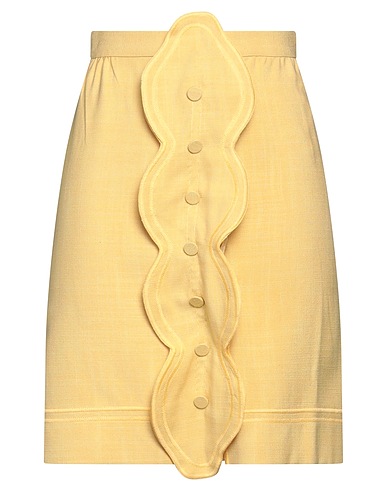 MISSONI Mini skirt Yellow 100% Linen