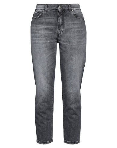 GRIFONI Denim trousers Black 98% Cotton, 2% Elastane