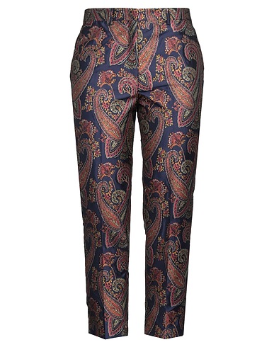 ETRO Casual pants Midnight blue 55% Cotton, 23% Polyester, 19% Polyamide, 3% Elastane