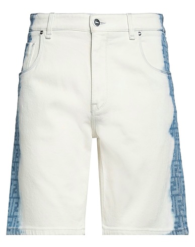 FENDI BOTTOMWEAR White 99% Cotton, 1% Elastane