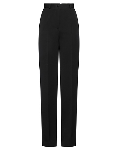 DOLCE&GABBANA Casual trouser Black 90% Virgin Wool, 8% Silk, 2% Polyester