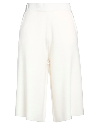 MAX MARA Casual trouser Ivory 70% Wool, 30% Cashmere
