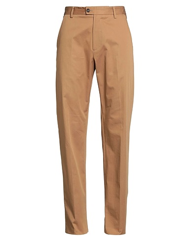 MCQUEEN Casual pants Camel 100% Cotton, Polyester