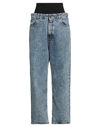 ALAÏA Denim trousers Blue 99% Cotton, 1% Polyurethane, Viscose, Polyamide, Polyester