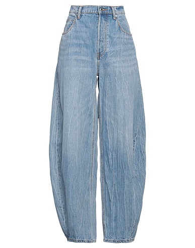 ALEXANDER WANG BOTTOMWEAR Blu 62% Cotone, 23% PLA - Acido Polilattico, 15% Lyocell