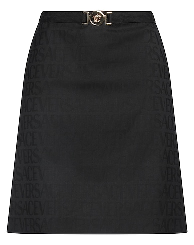 VERSACE Mini skirt Black 100% Virgin Wool