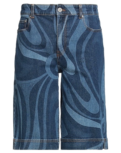 PUCCI Shorts Blau 99% Baumwolle, 1% Elastan
