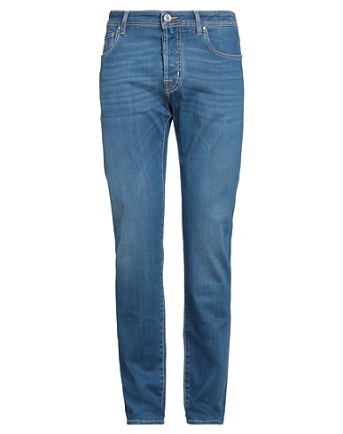 JACOB COHЁN Denim trousers Blue 43% Viscose, 33% Cotton, 17% Lyocell, 5% Polyester, 2% Elastane