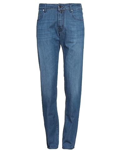 JACOB COHЁN Denim trousers Blue 72% Cotton, 14% Viscose, 12% Polyester, 2% Elastane
