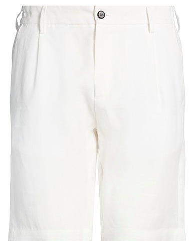 ELEVENTY Shorts & Bermuda PLATINUM BIANCO 100% Linen