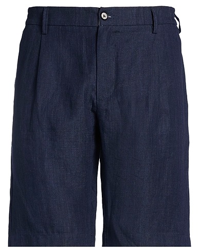 ELEVENTY Shorts & Bermuda PLATINUM BLU NOTTE 100% Linen