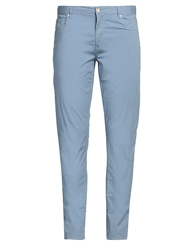 AT.P.CO Casual pants Light blue 97% Cotton, 3% Elastane