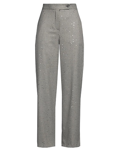VICOLO Casual trouser Cream 63% Polyester, 33% Viscose, 2% Metallic fiber, 2% Elastane