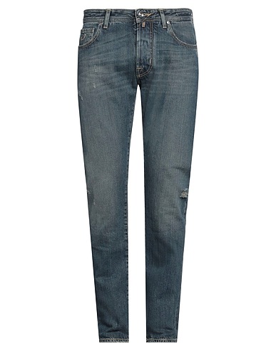 JACOB COHЁN Denim pants Blue 100% Cotton, Polyester