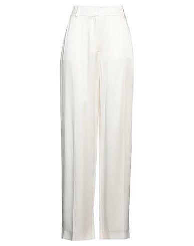BURBERRY Casual trouser Ivory 60% Acetate, 40% Viscose