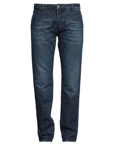 LIU •JO MAN Denim pants Blue 99% Cotton, 1% Elastane