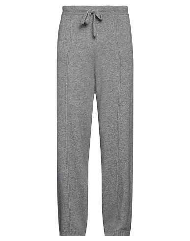 LANEUS Casual trouser Grey 71% Cashmere, 19% Silk, 10% Polyester