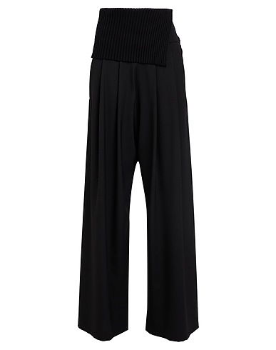 MAX MARA Casual pants Black 98% Virgin Wool, 2% Elastane, Polyamide