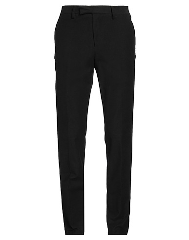LARDINI Casual pants Black 98% Cotton, 2% Elastane