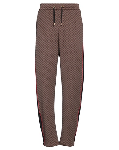BALMAIN Casual trouser Brown 58% Polyester, 35% Viscose, 7% Elastane