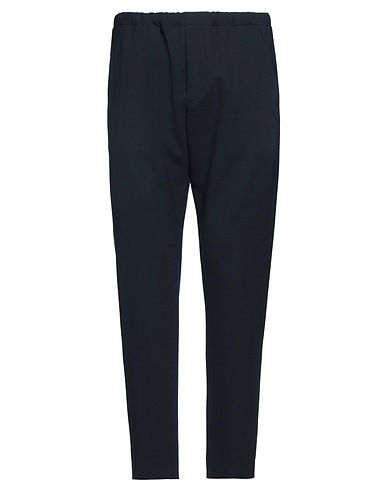 NINE IN THE MORNING Pantalone Blu navy 97% Lana Vergine, 3% Elastan