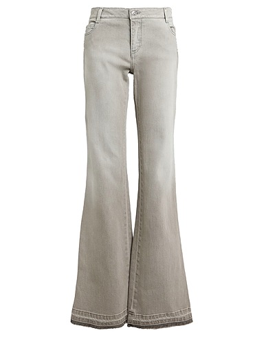 ERMANNO SCERVINO Denim pants Grey 98% Cotton, 2% Elastane
