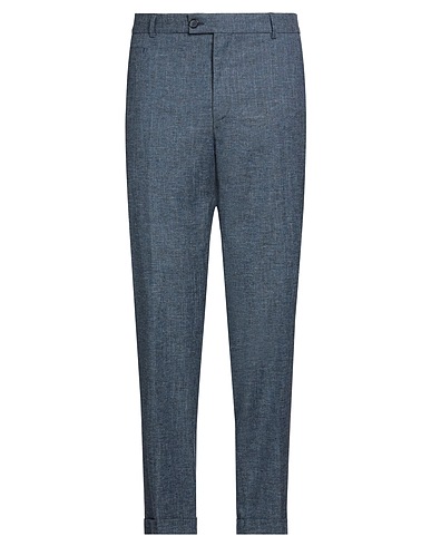 STRELLSON Casual pants Blue 43% Cotton, 26% Wool, 18% Viscose, 11% Linen, 2% Elastane