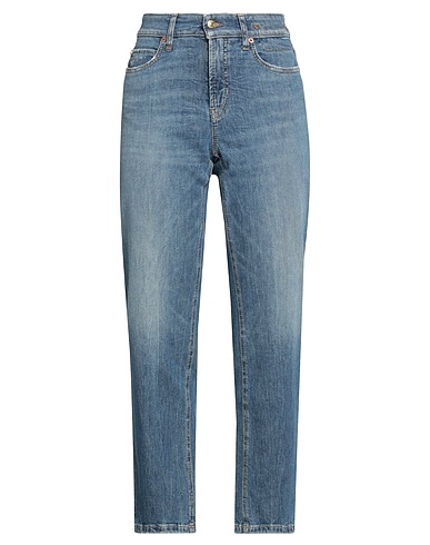 CAMBIO Denim trousers DENIM Blue 76% Cotton, 20% Hemp, 3% Elastomultiester, 1% Elastane