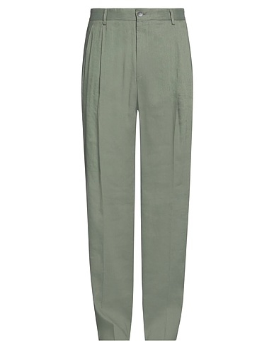 STRELLSON Casual trouser Military green 62% Linen, 35% Recycled viscose, 3% Elastane