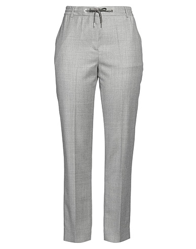 ELEVENTY Casual trouser Grey 98% Wool, 1% Polyamide, 1% Metallic fiber