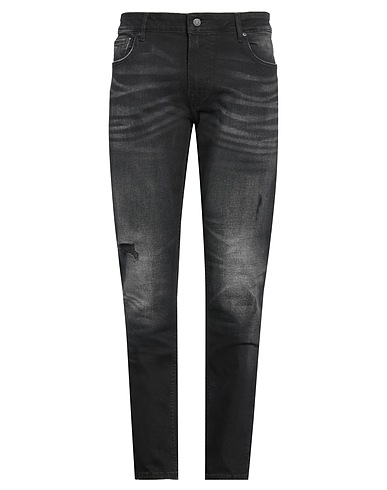 GUESS Denim trousers Black 98% Cotton, 2% Elastane
