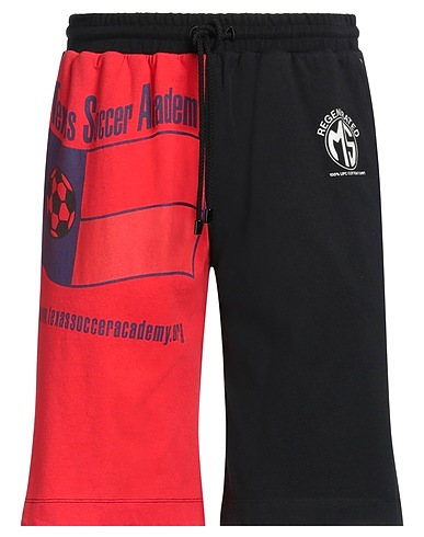 MARINE SERRE Shorts & Bermudas Rot 100% Baumwolle, Recyceltes Polyamid, Recyceltes Elastan