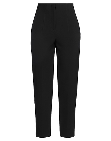 PESERICO Casual pants Black 64% Polyester, 27% Viscose, 6% Cotton, 3% Elastane
