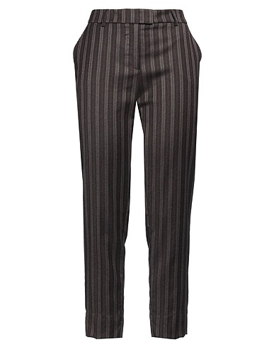 PESERICO Casual trouser Dark brown 100% Virgin Wool