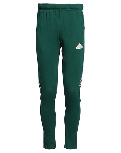 ADIDAS Casual trouser Emerald green 70% Cotton, 30% Recycled polyester