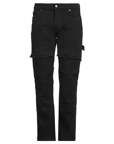 GUESS Denim trousers Black 93% Cotton, 5% Elastomultiester, 2% Elastane