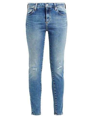 AG JEANS Denim trousers Blue 86% Cotton, 12% Polyester, 2% Elastane