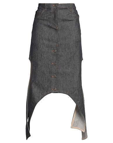 COURRÈGES Denim skirt Blue 98% Cotton, 2% Elastane