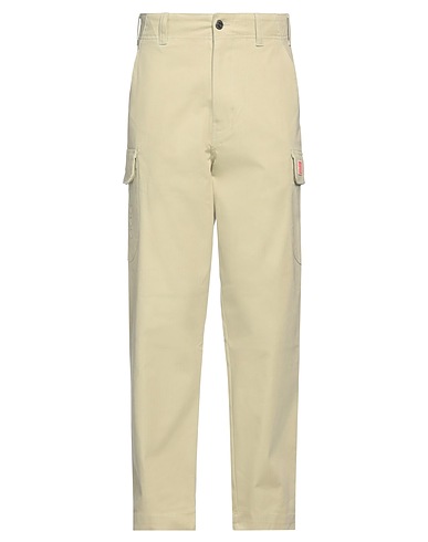 THE NEW ORIGINALS Casual trouser Sage green 97% Cotton, 3% Elastane