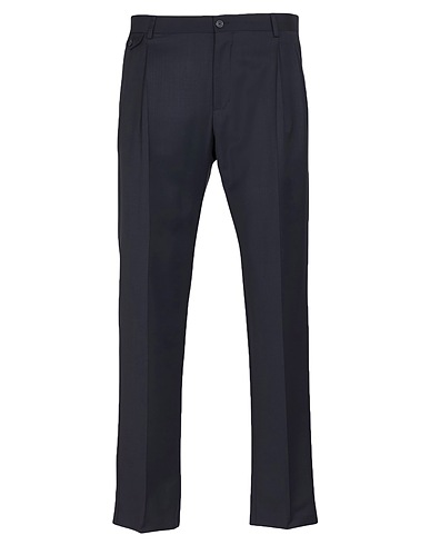 DOLCE&GABBANA BOTTOMWEAR Navy blue 98% Virgin Wool, 2% Elastane