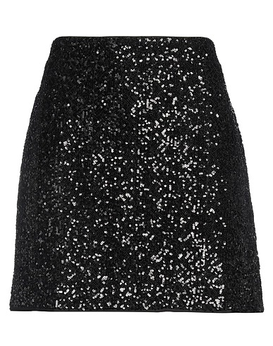 GUESS Mini skirt Black 96% Polyester, 4% Elastane