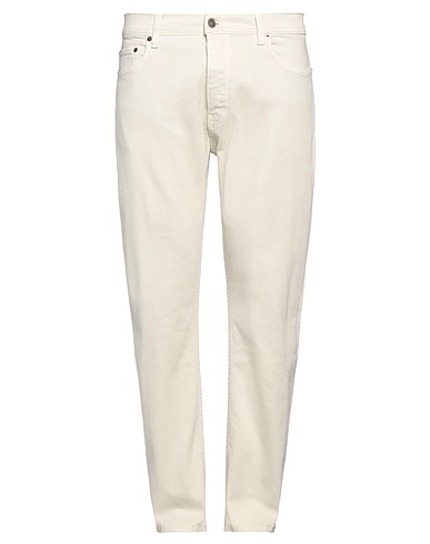 HAIKURE Denim trousers Cream 99% Cotton, 1% Elastane