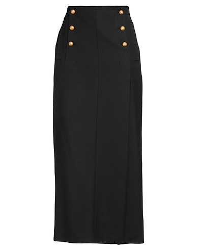N°21 Long skirt Black 53% Polyester, 43% Wool, 4% Elastane