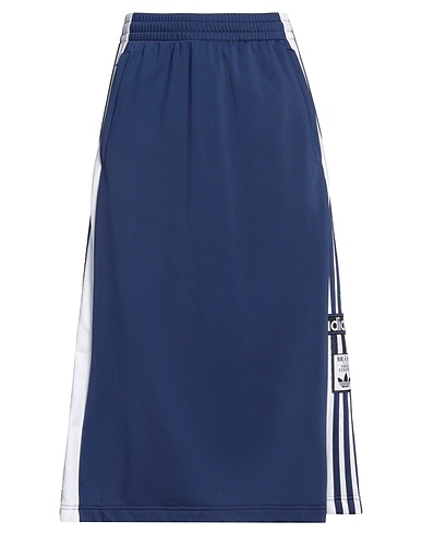 ADIDAS ORIGINALS Midi skirt Navy blue 100% Recycled polyester