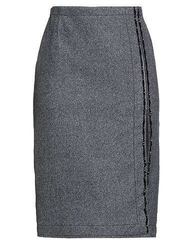N°21 Gonna midi Antracite 80% Lana, 18% Poliammide, 2% Elastan, Vetro, Poliestere