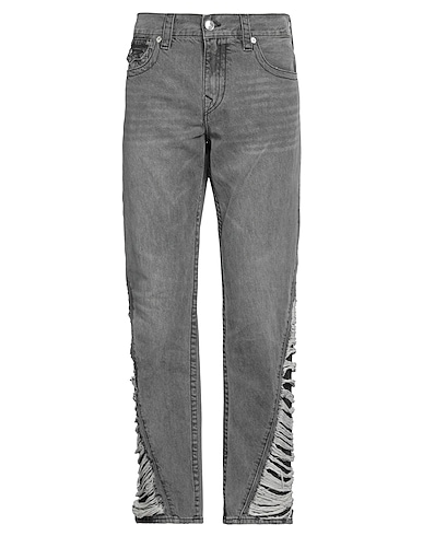 TRUE RELIGION Denim trousers Charcoal 100% Cotton