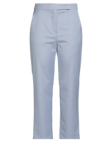 MAX MARA Casual trouser Blue 98% Virgin Wool, 2% Elastane